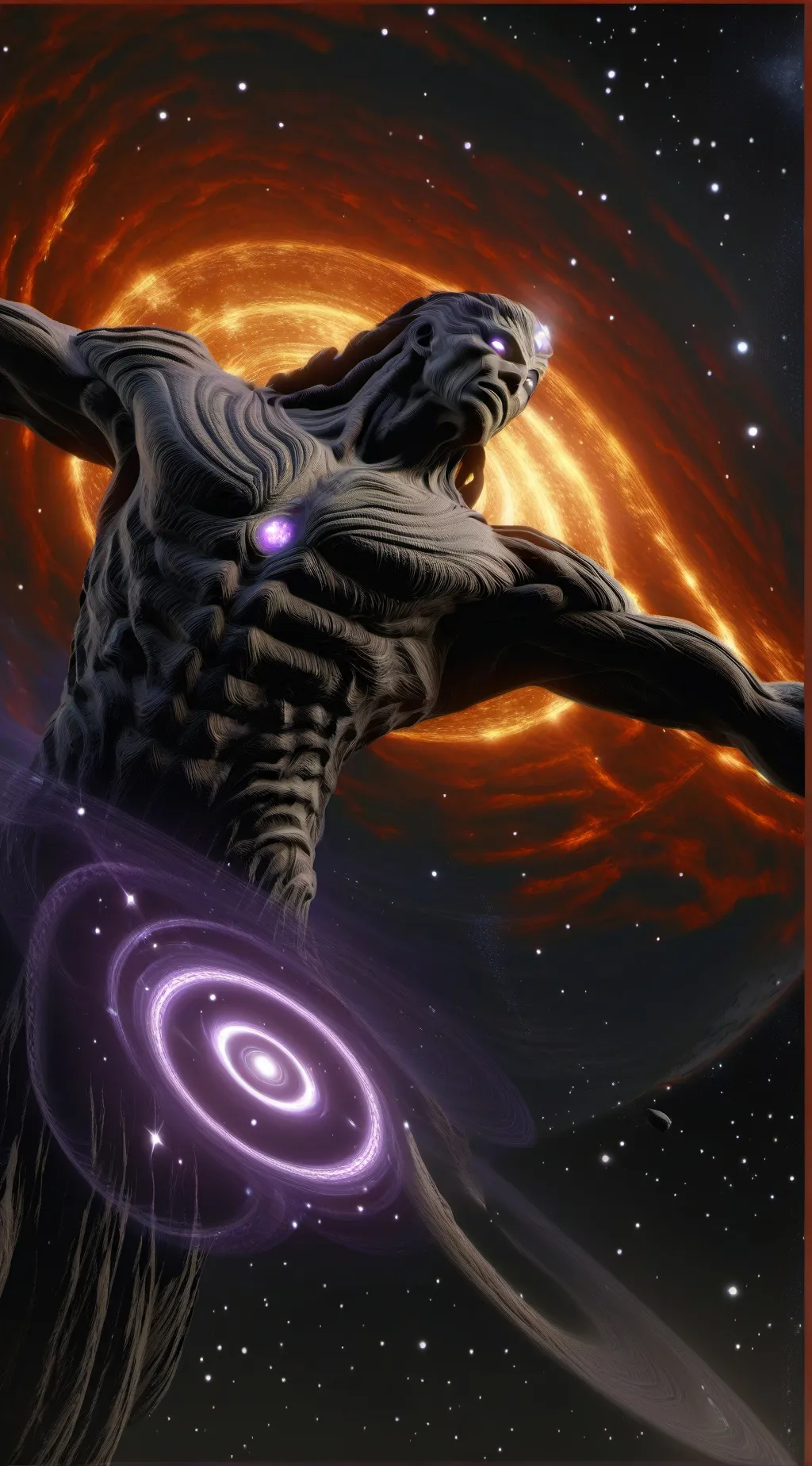 ai character: Alfa de tinieblas background