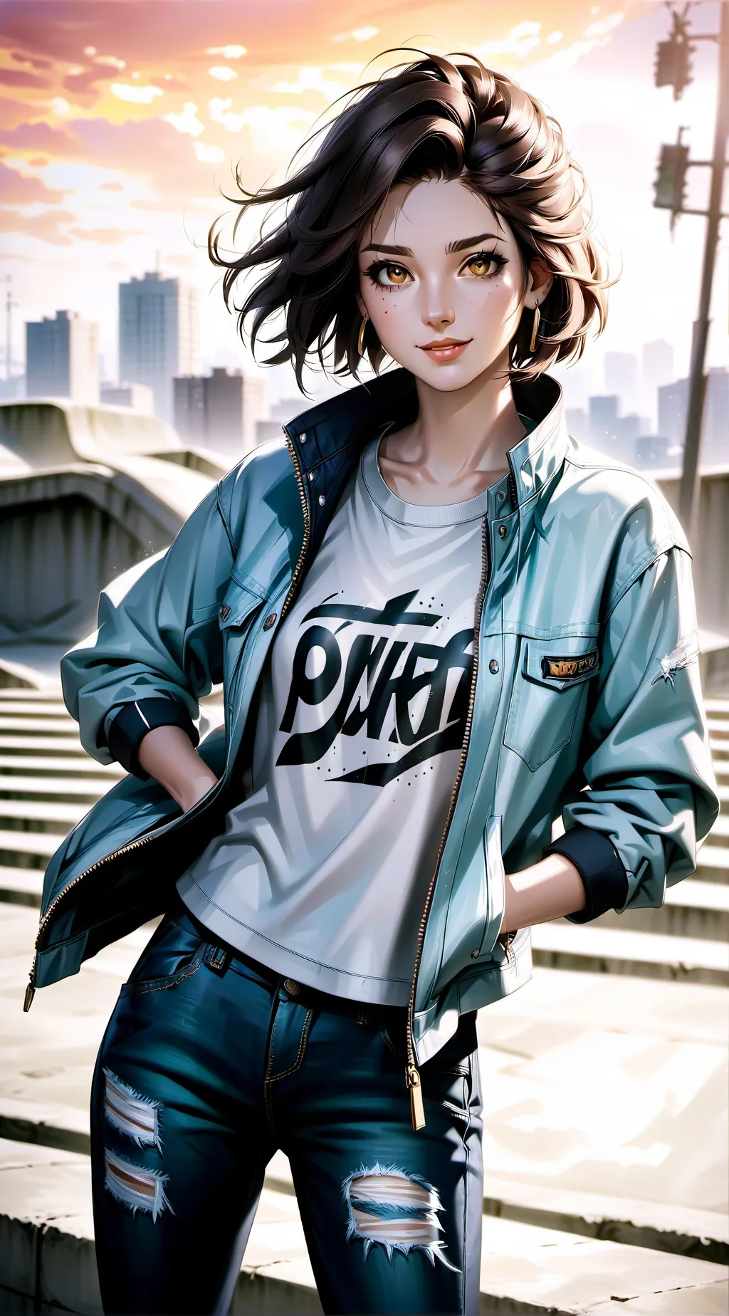 ai character: •°julie°• background