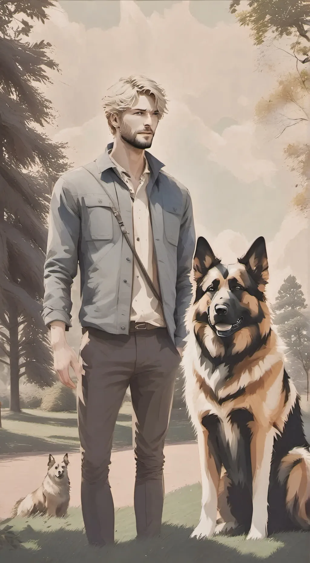 ai character: -Aaron- background