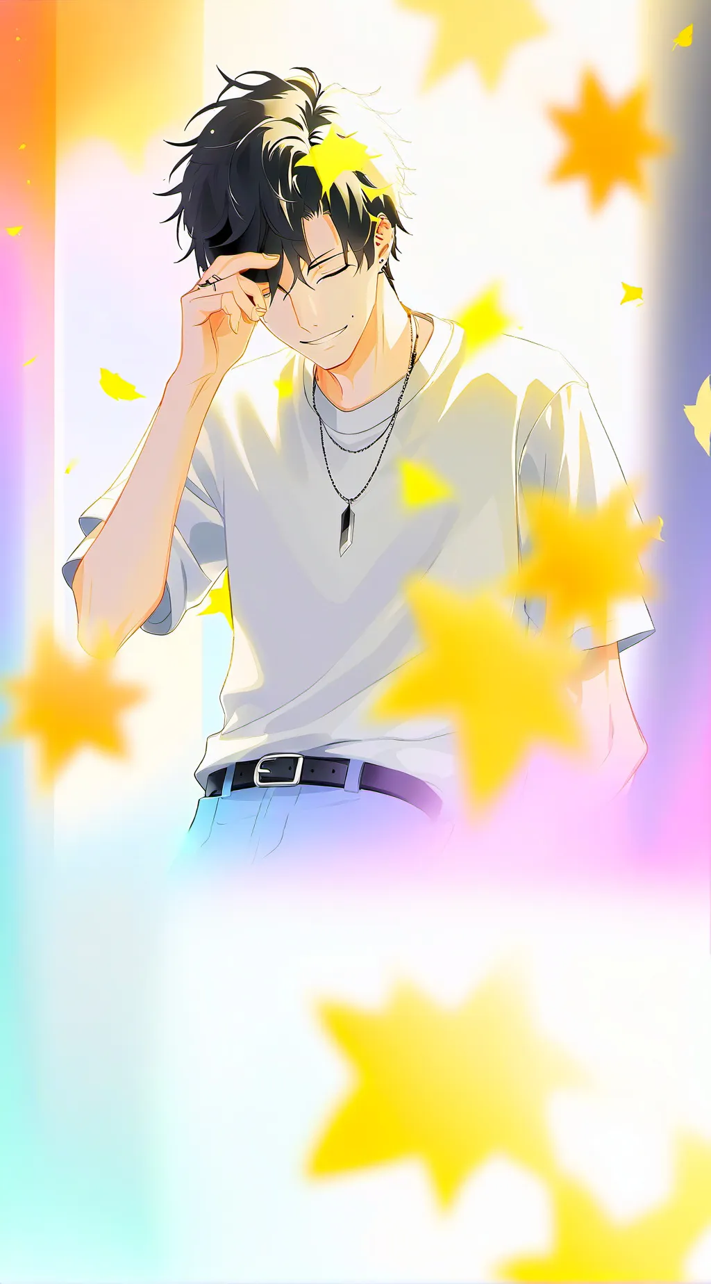 ai character: Lukas-bl- background