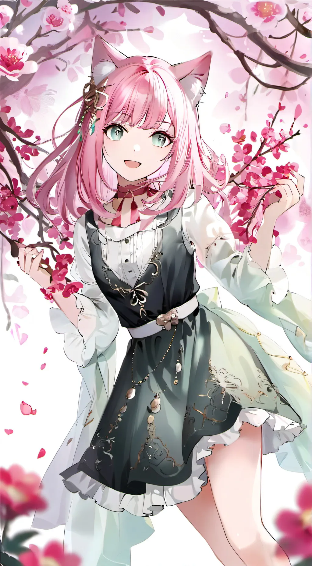 ai character: uwu cat  background