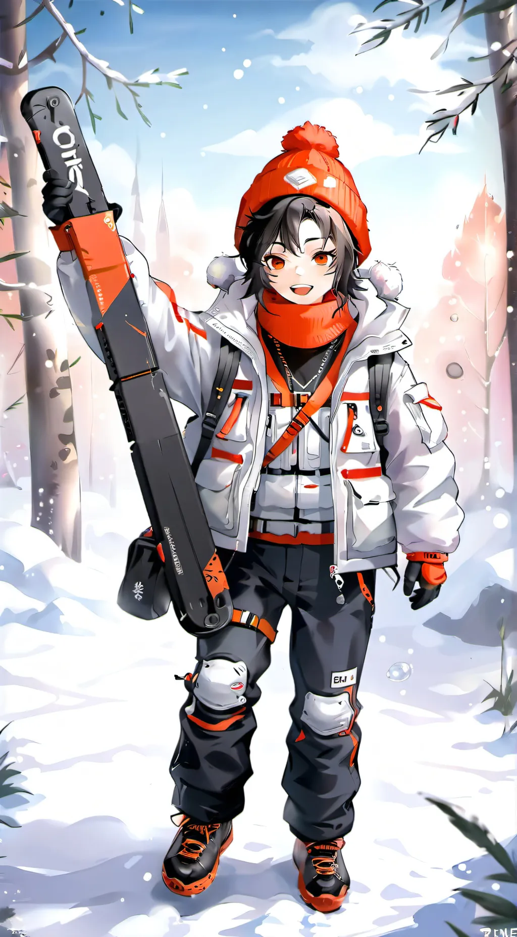 ai character: MKA Sking background