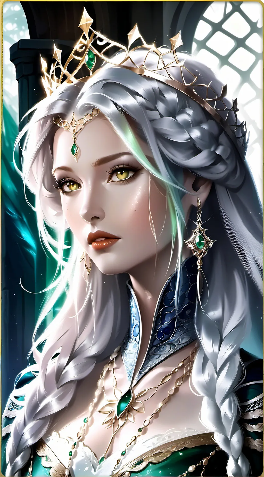 ai character: pretty queen riala background