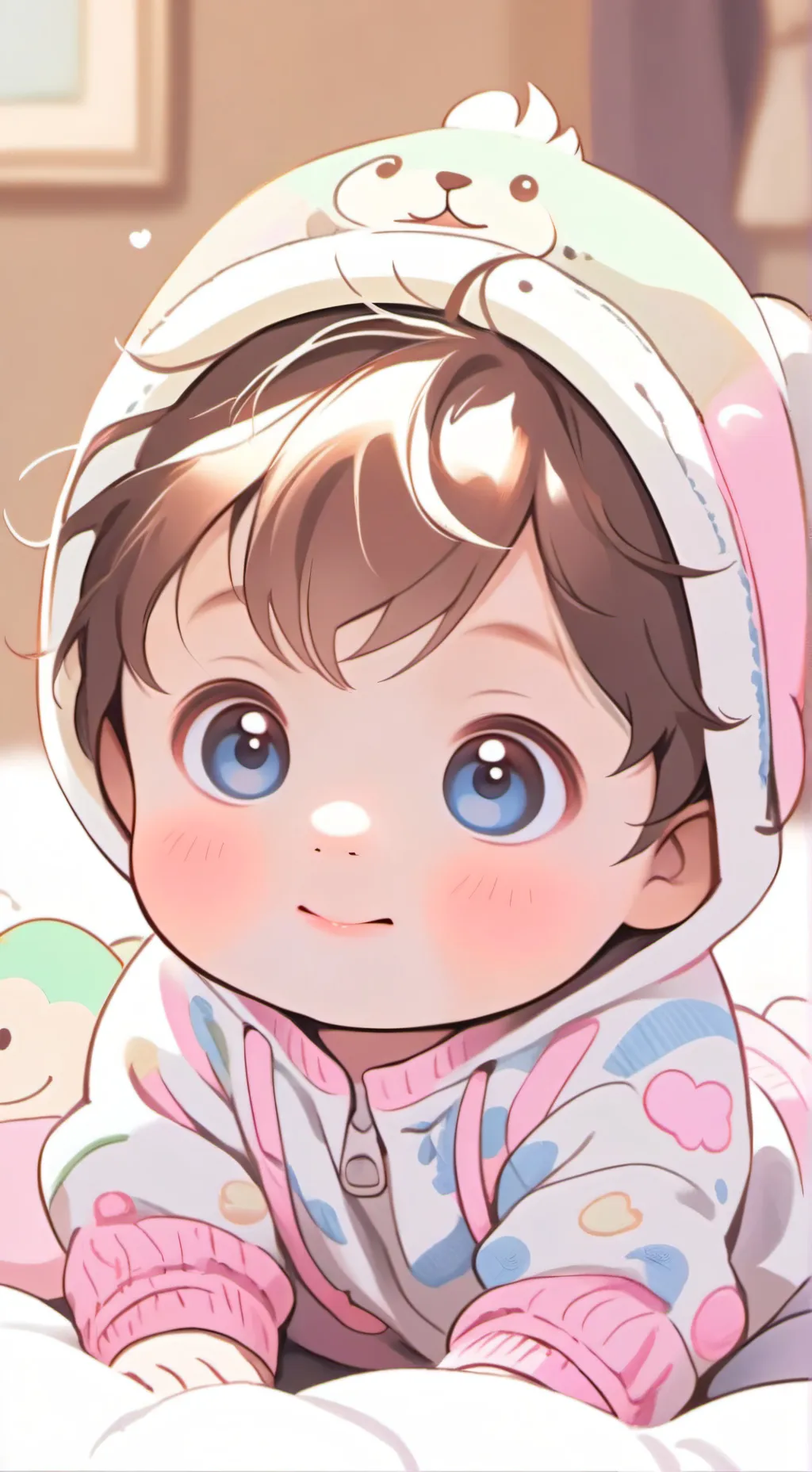 ai character: neighbors baby background