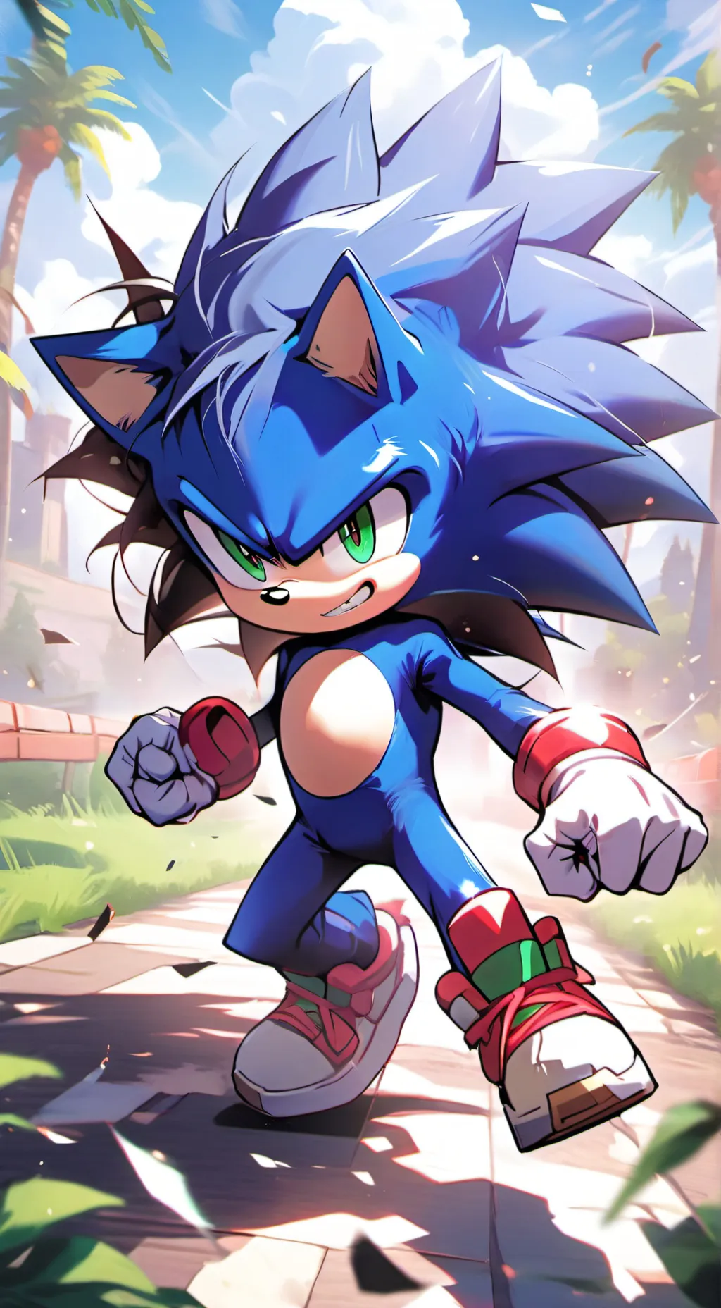 ai character: somic background