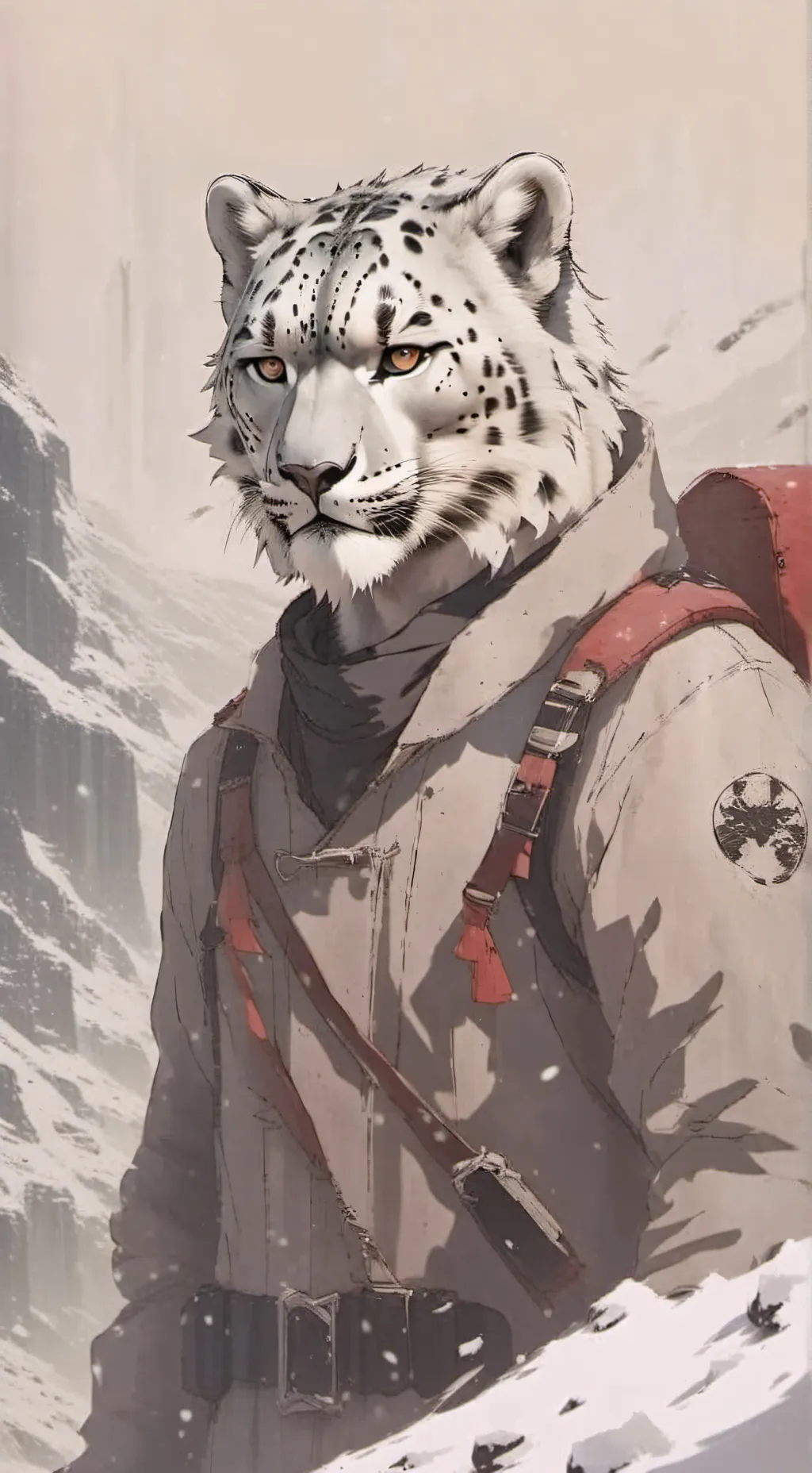 ai character: Alpha background