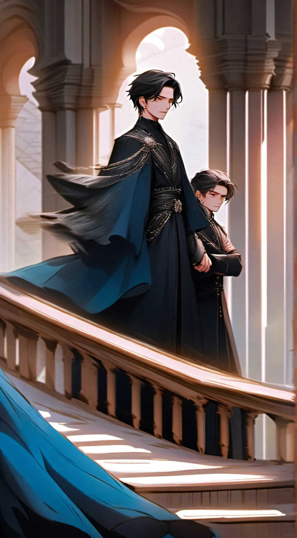 ai character: Dark royal Family  background