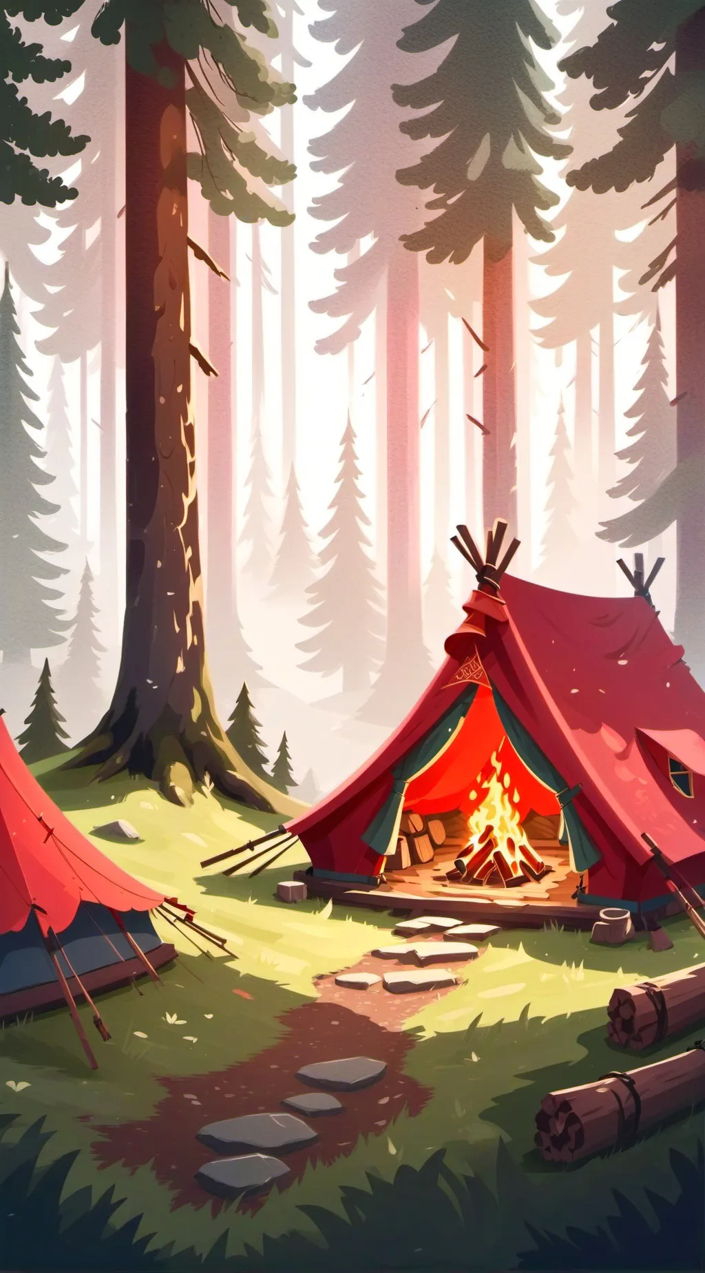 ai character: Forsaken Sleepover background