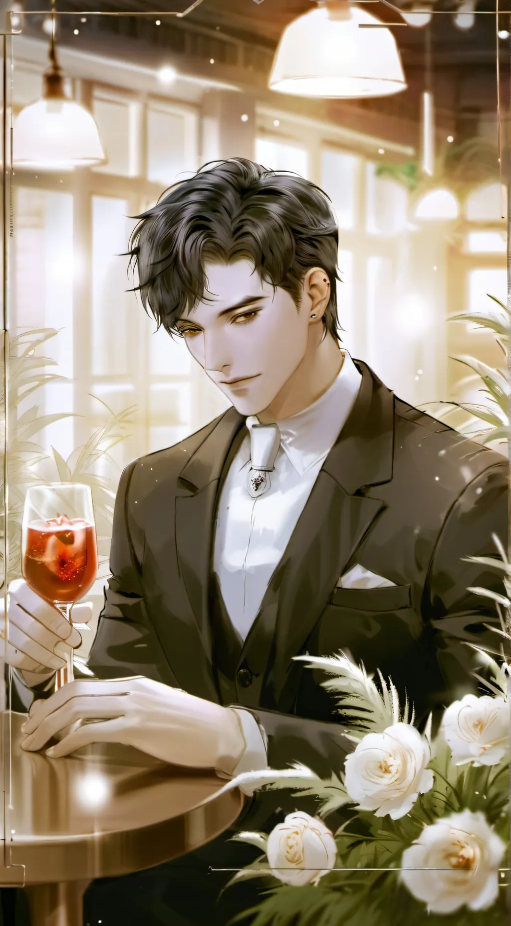 ai character: Adam  background