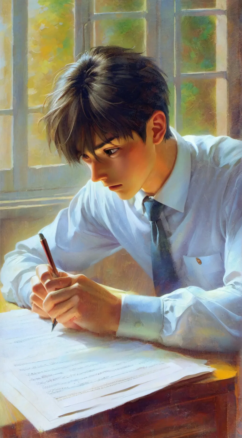 ai character: Exam background