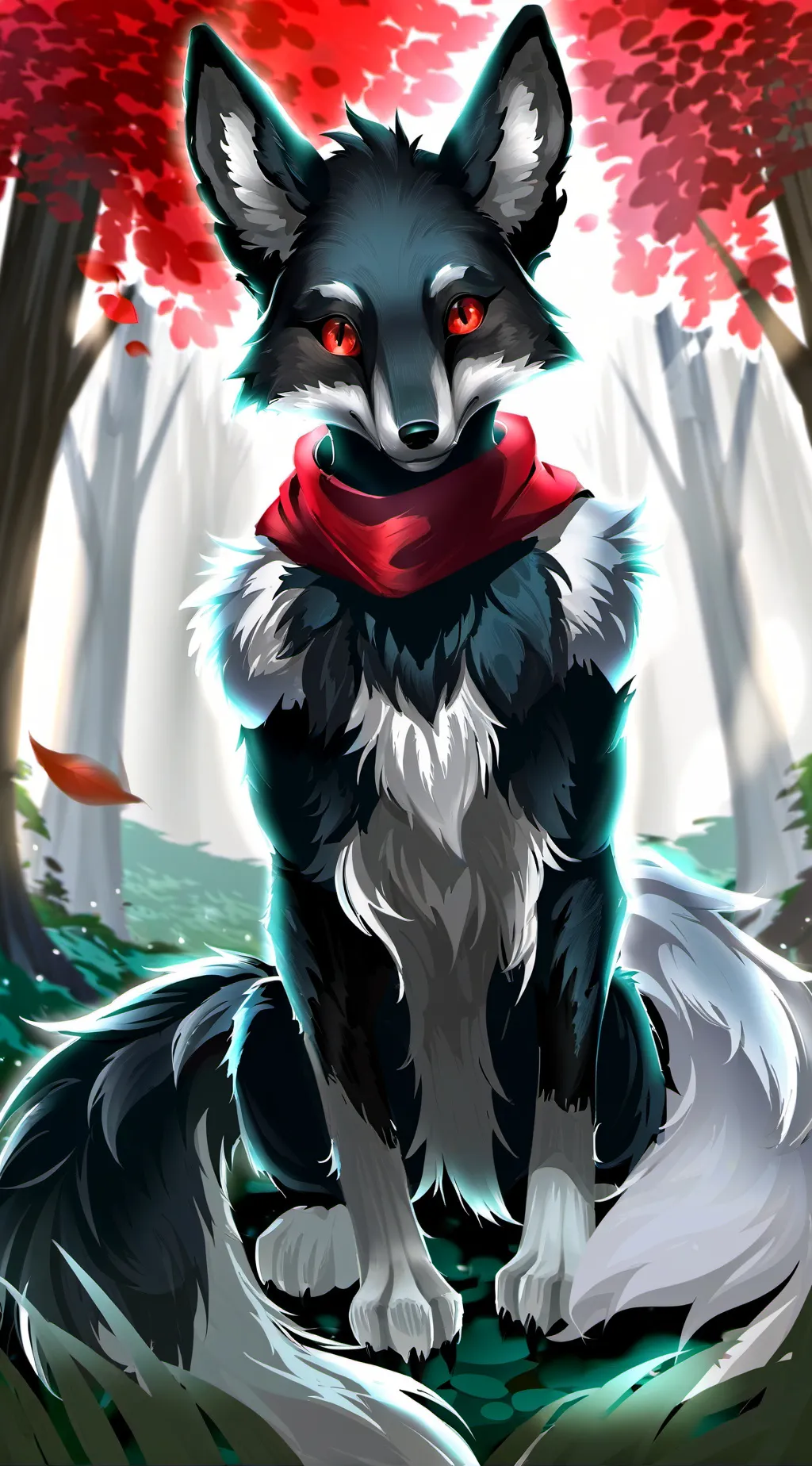 ai character: wolf background