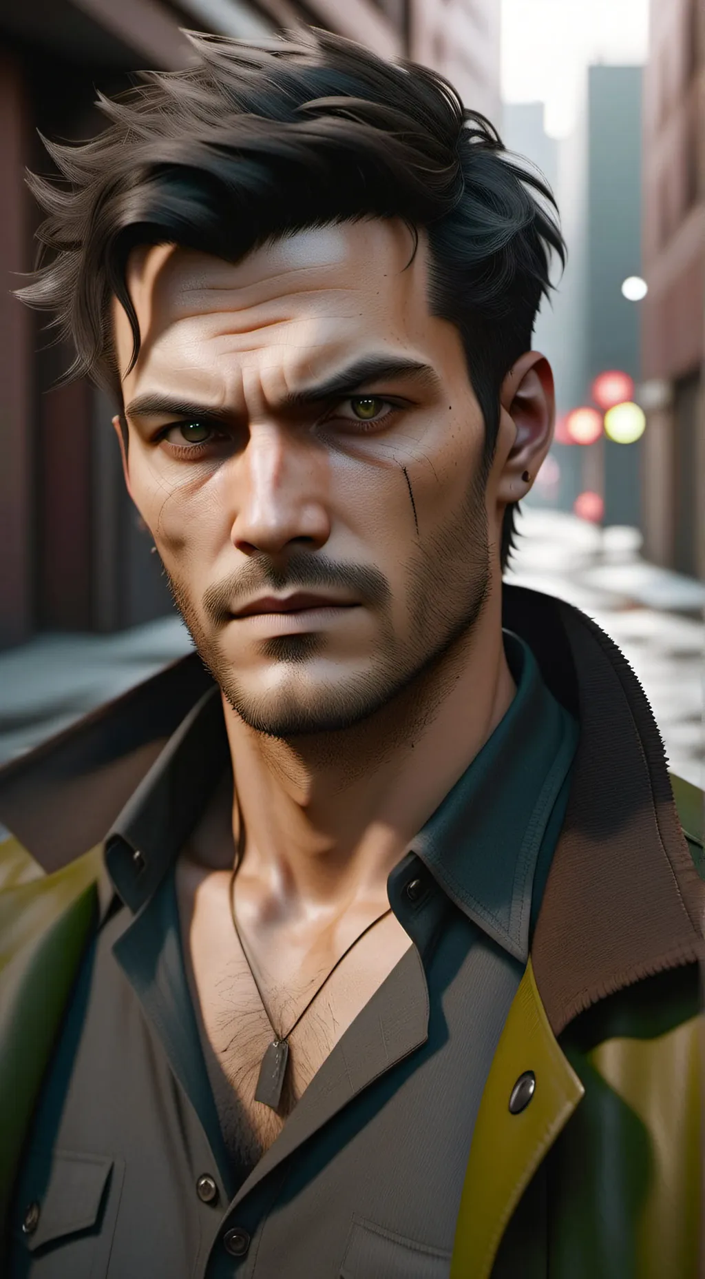 ai character: Grim Mors background