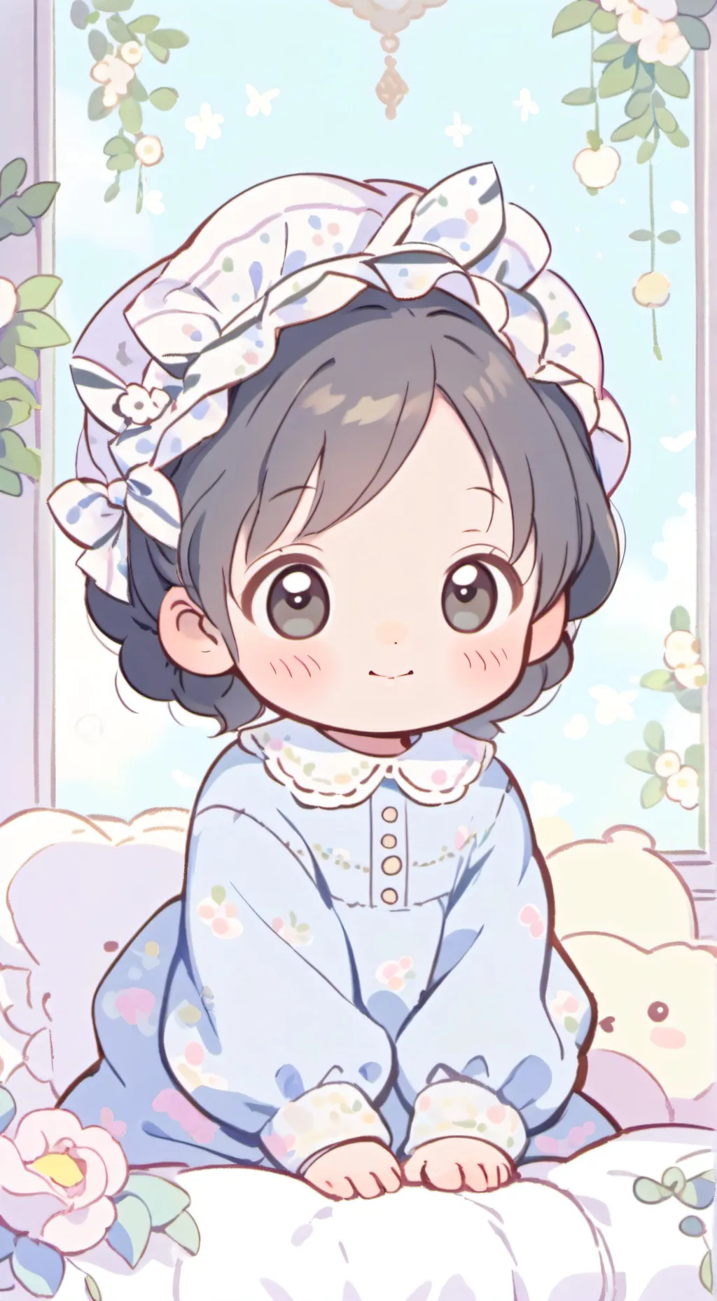 ai character: baby sister kiki background