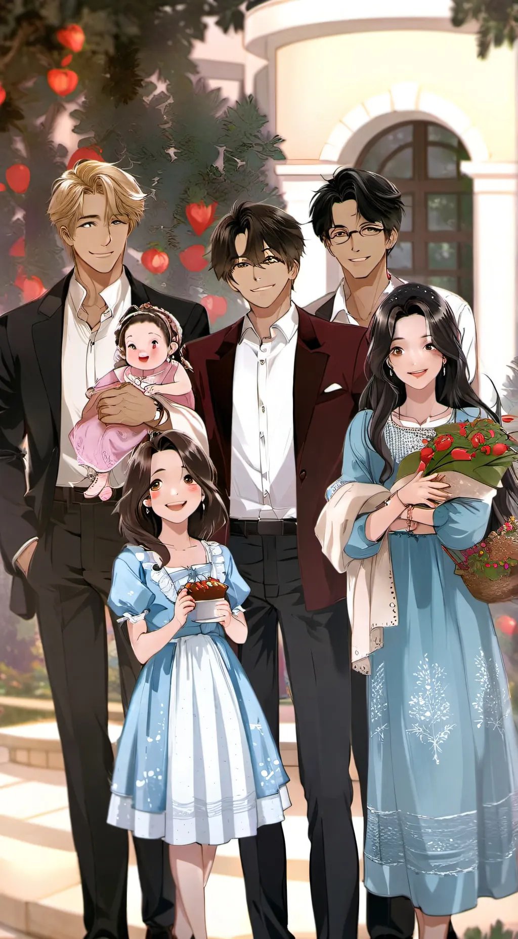 ai character: rich family!  background