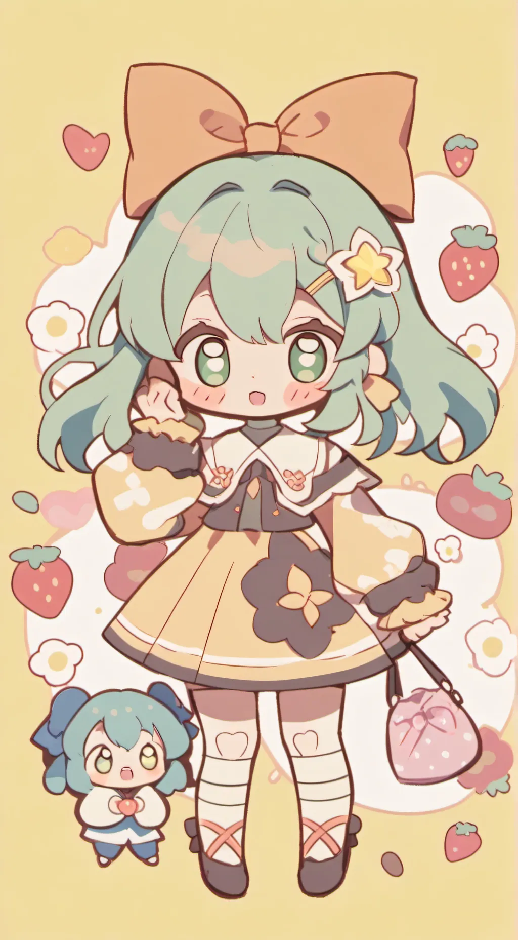 ai character: 3 baby's background