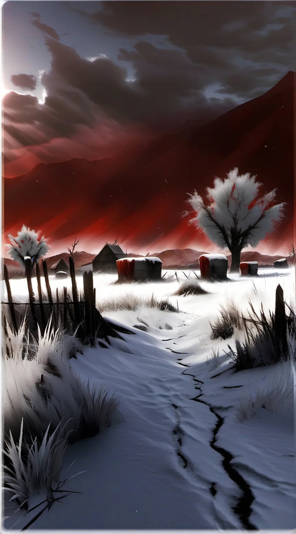 ai character: Md christmas background