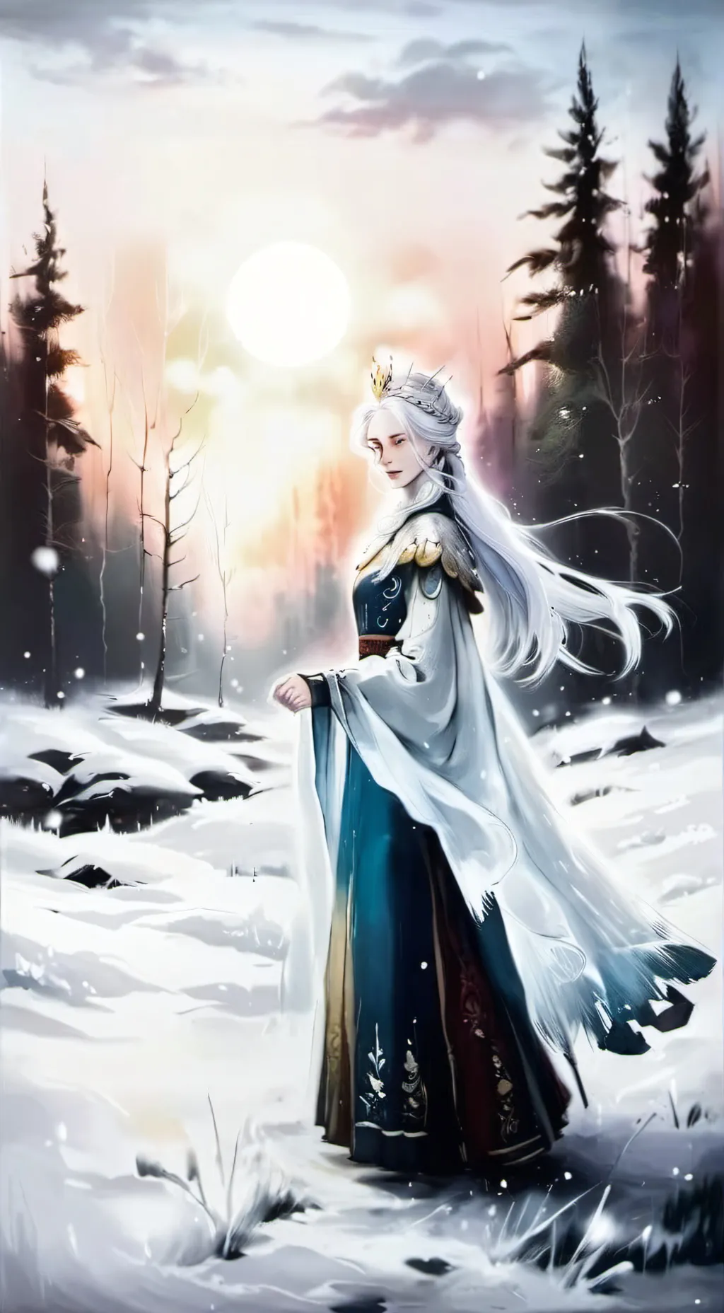 ai character: 𝒮𝓃𝑜𝒘 𝒬𝓊𝑒𝑒𝓃 ❄︎ background