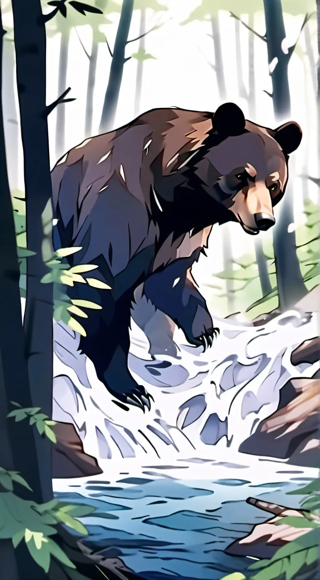 ai character: Bear background