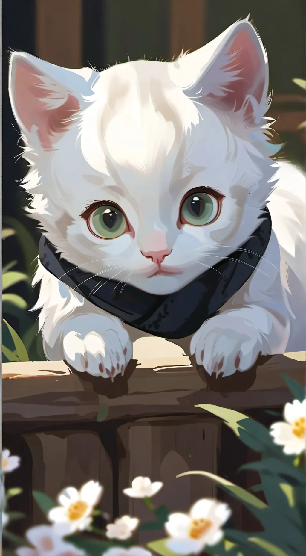 ai character: kitten background
