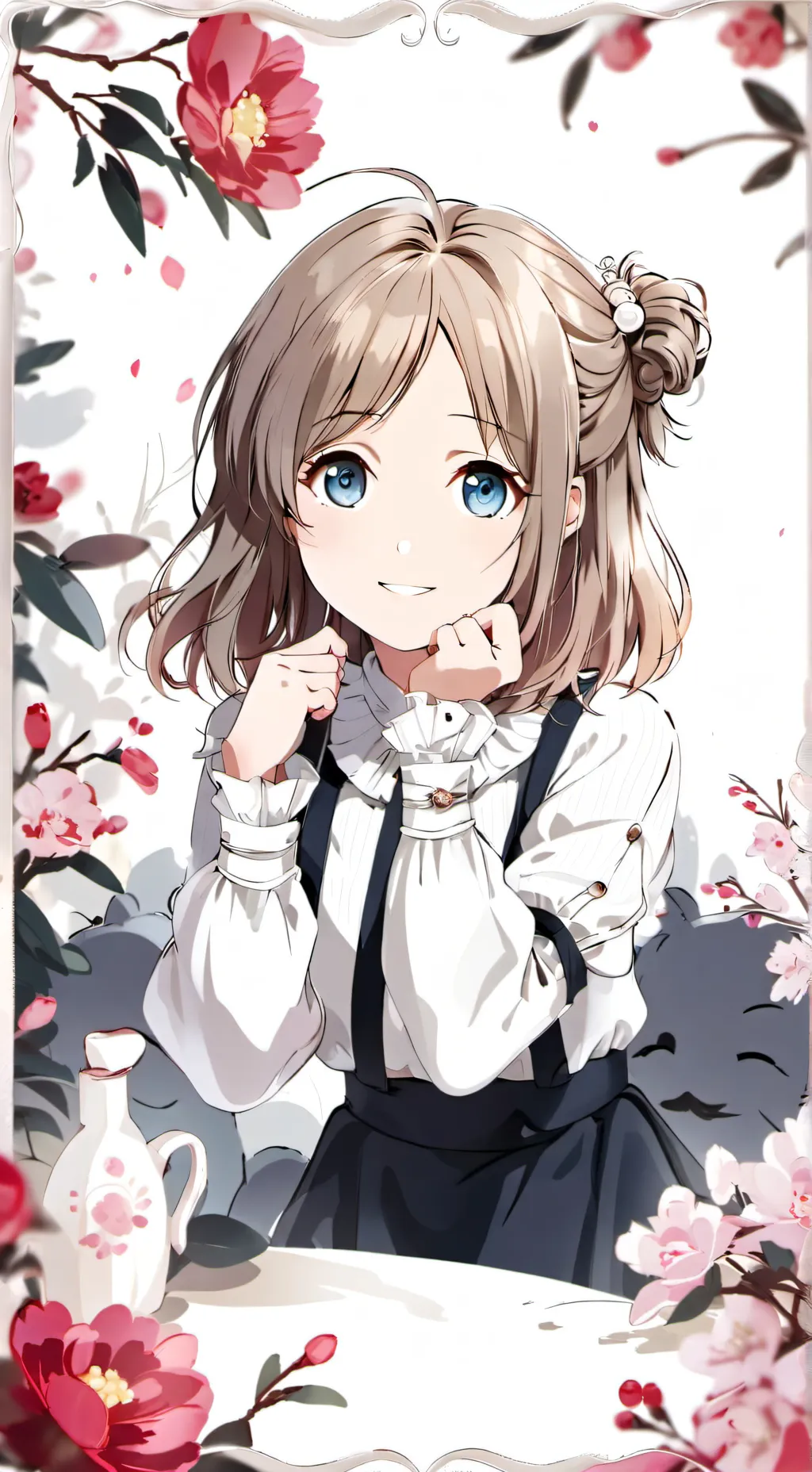 ai character: девушка? background