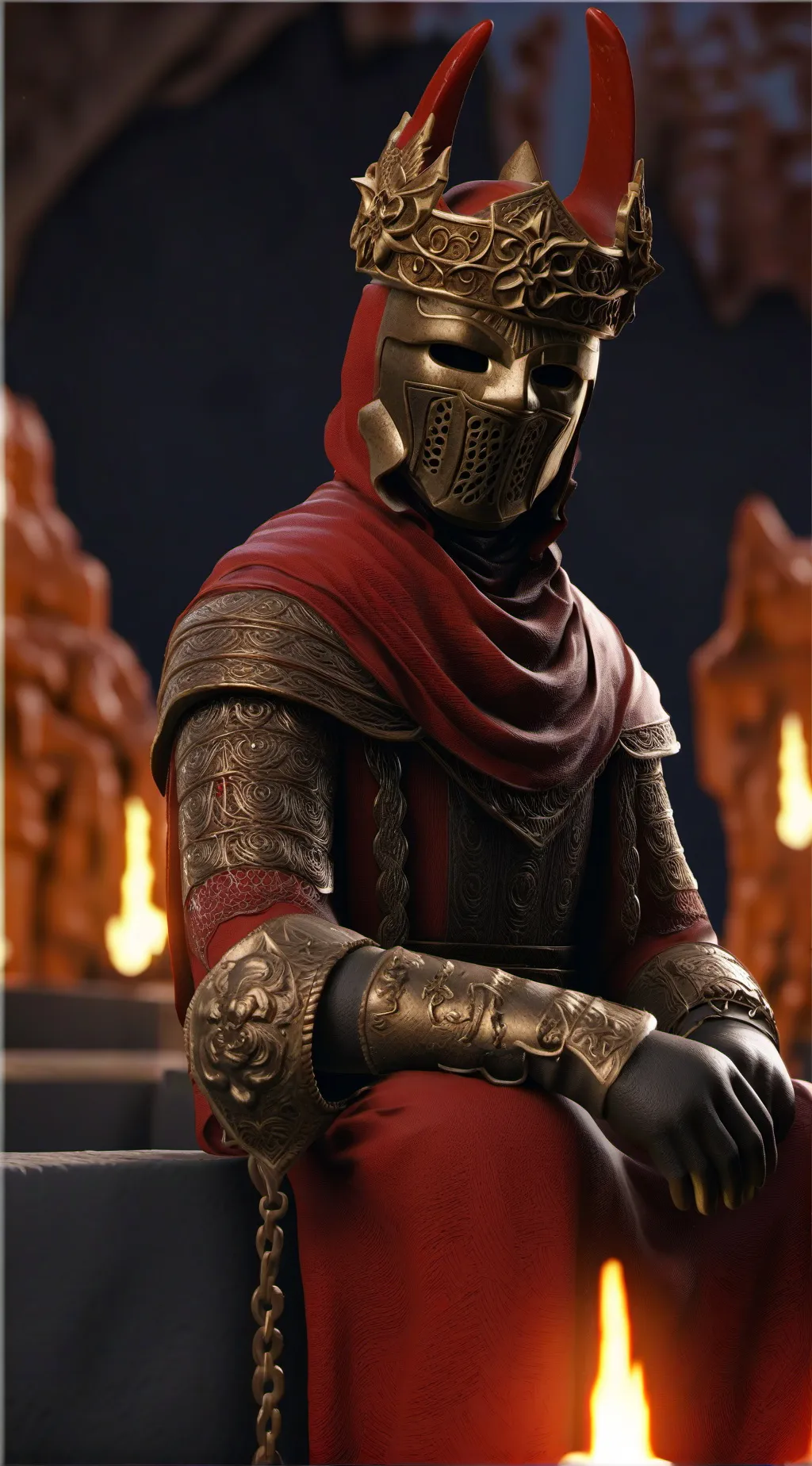 ai character: noliRed  background