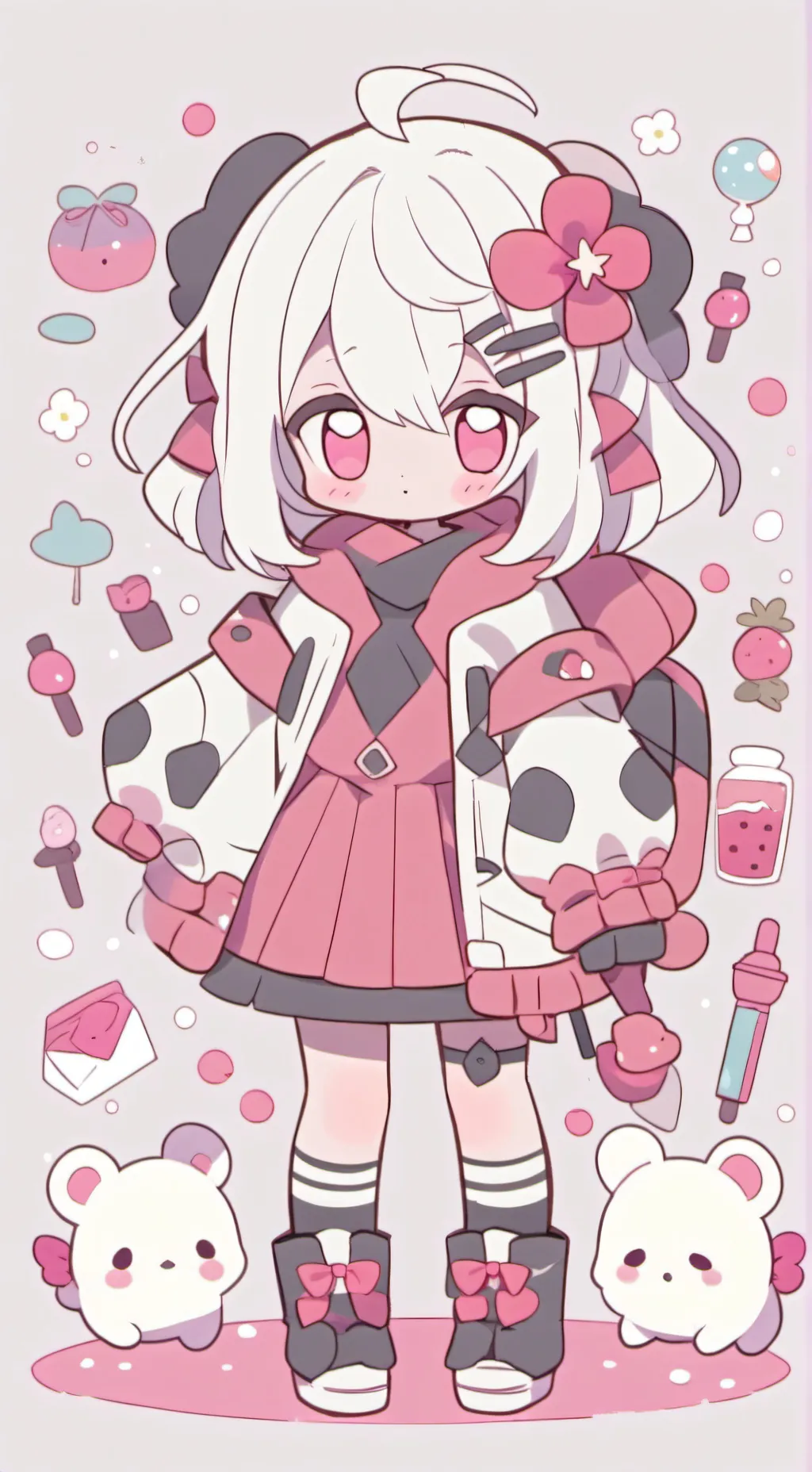 ai character: VEE!!!  background