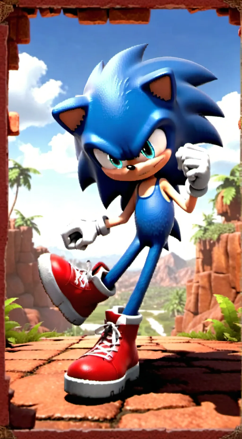 ai character: Sonic background