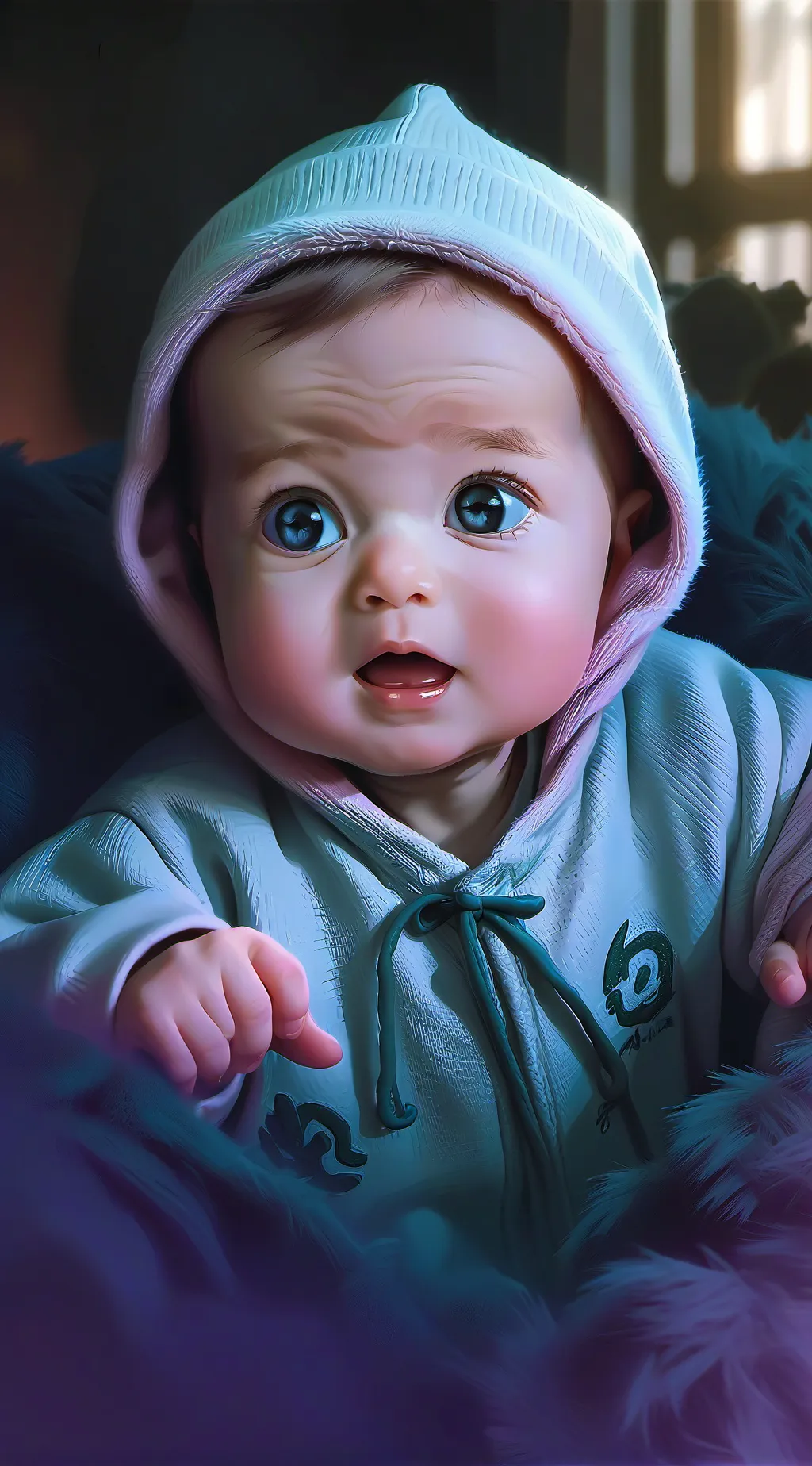 ai character: baby brother background