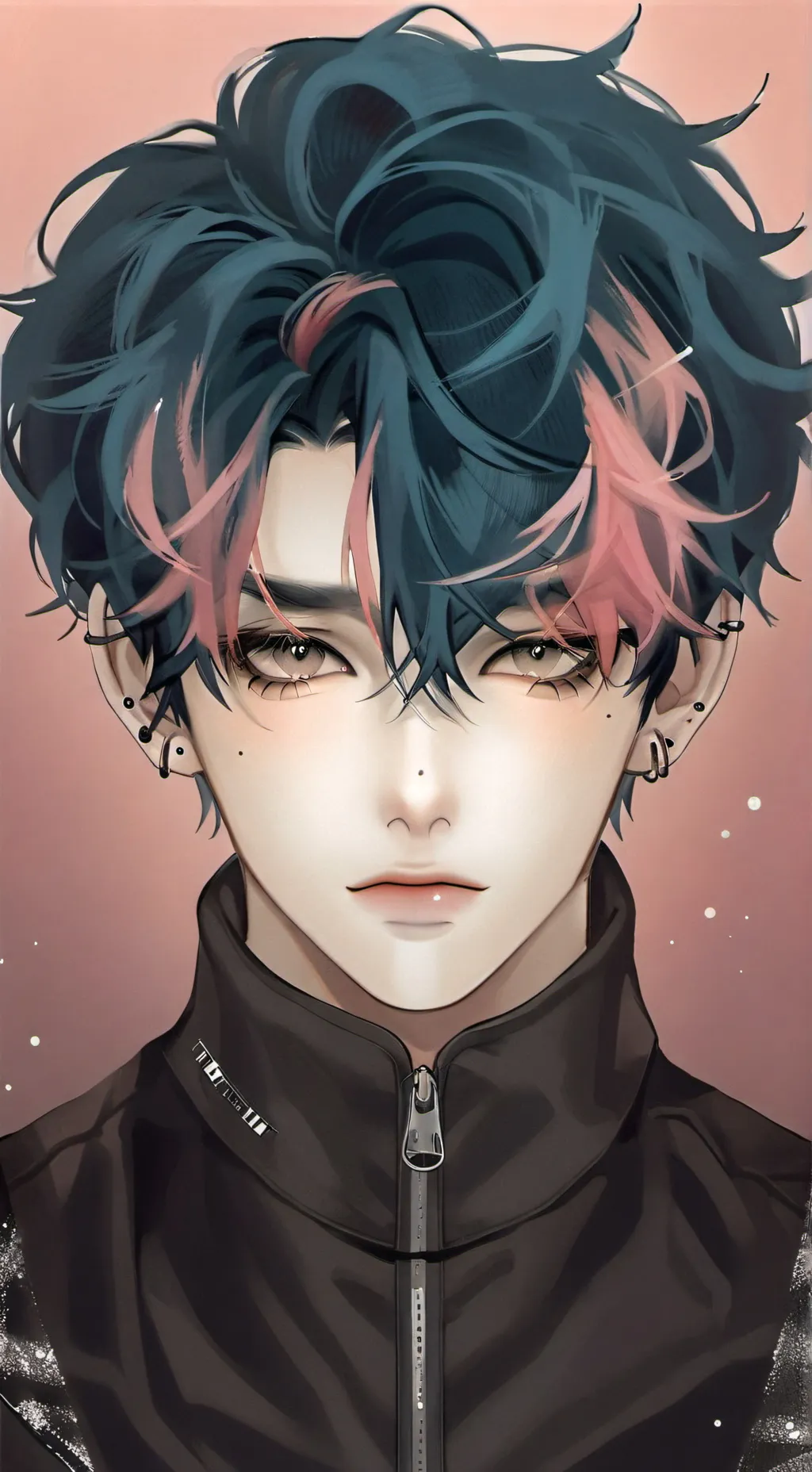 ai character: silver background