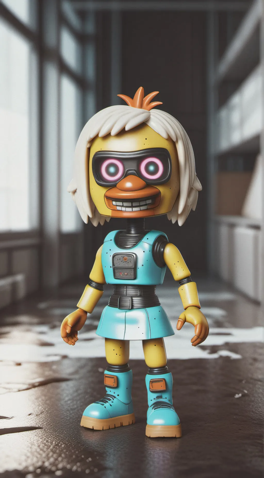 ai character: blacklighttoychica background