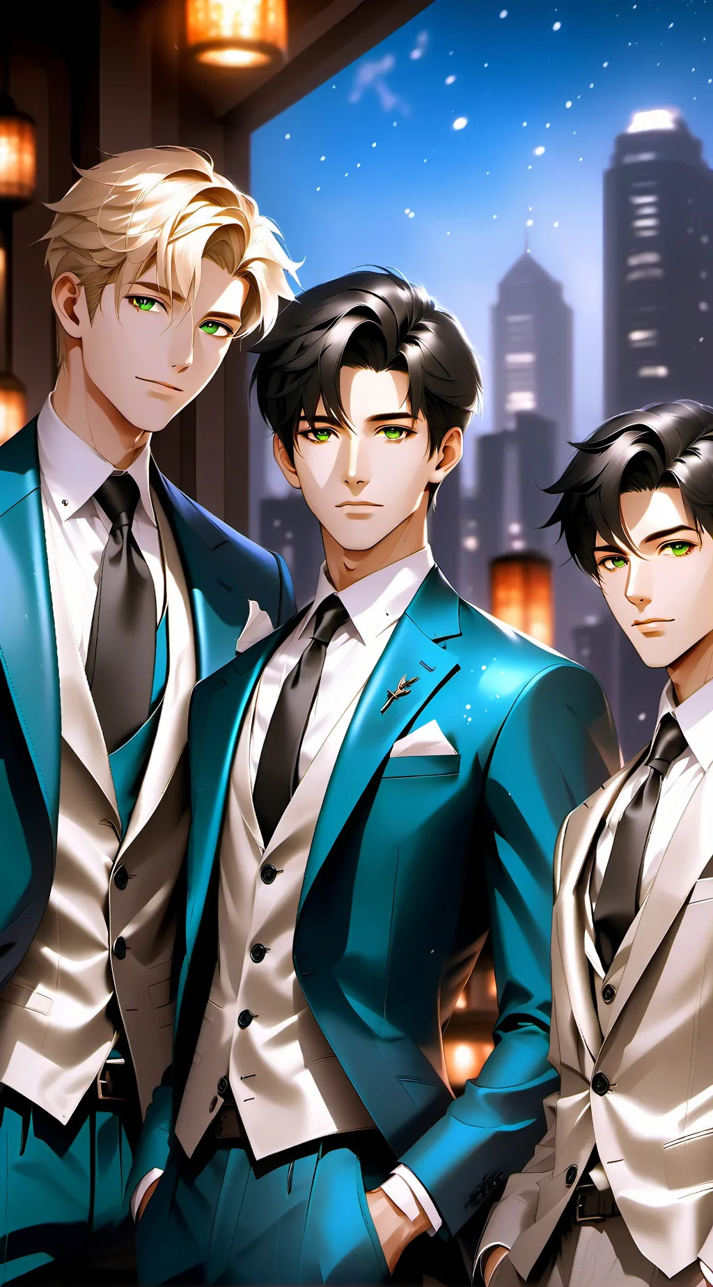 ai character: ken,James andAaron background