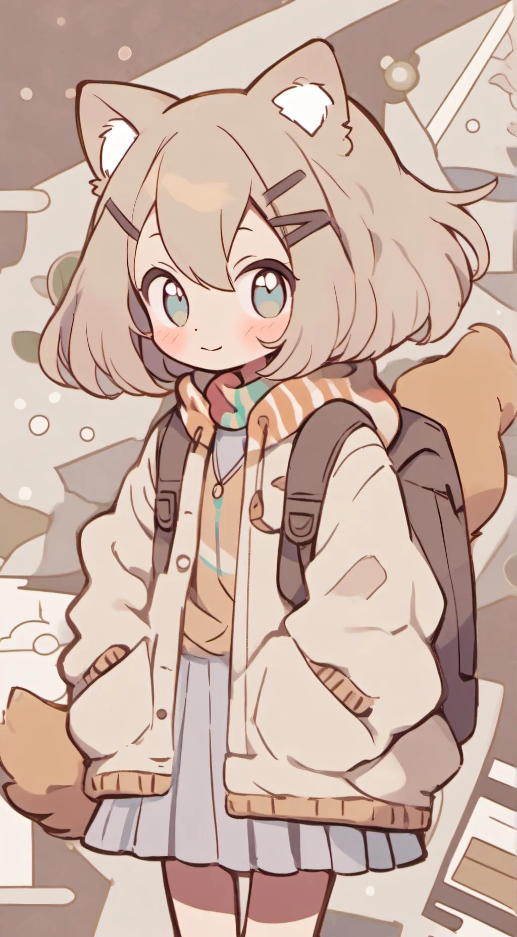 ai character: gatinha Bibi background