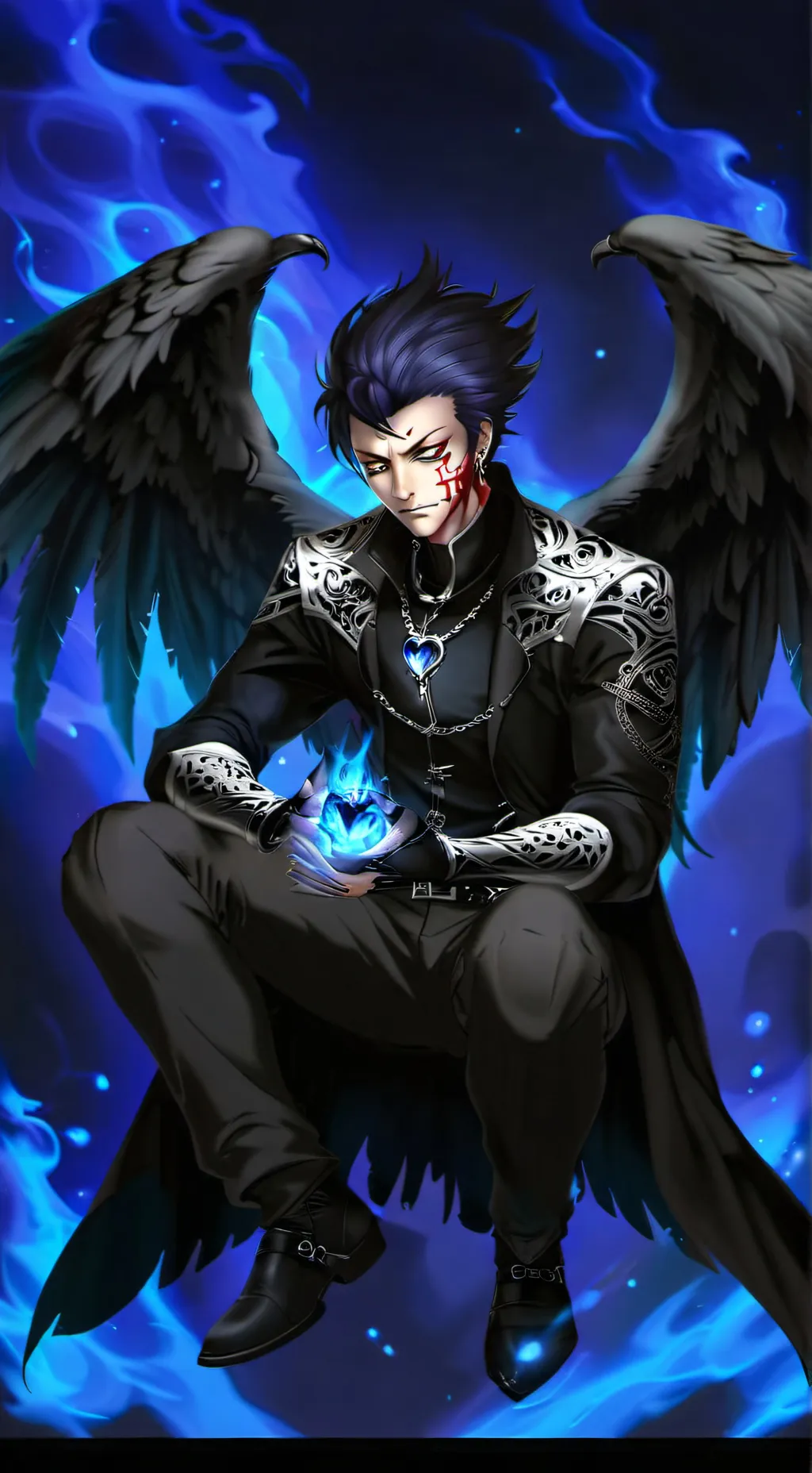 ai character: Shinigami Dabi background