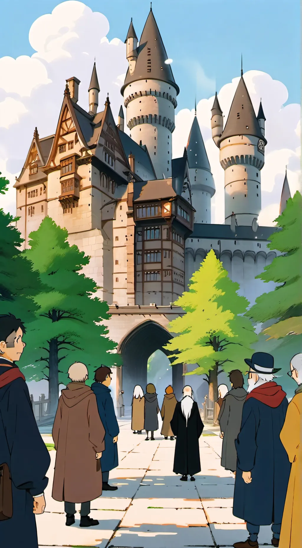 ai character: Hogwarts background