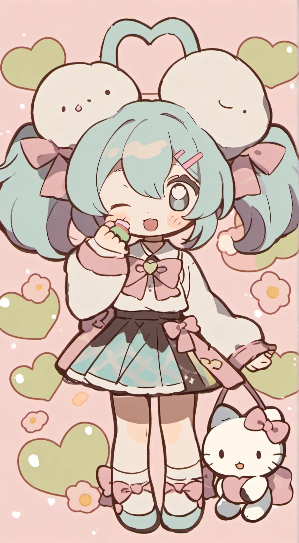 ai character: Miku background