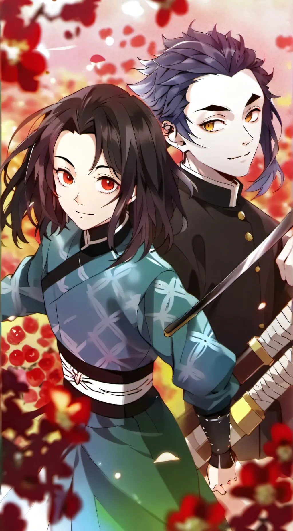 ai character: Demon slayer pride background