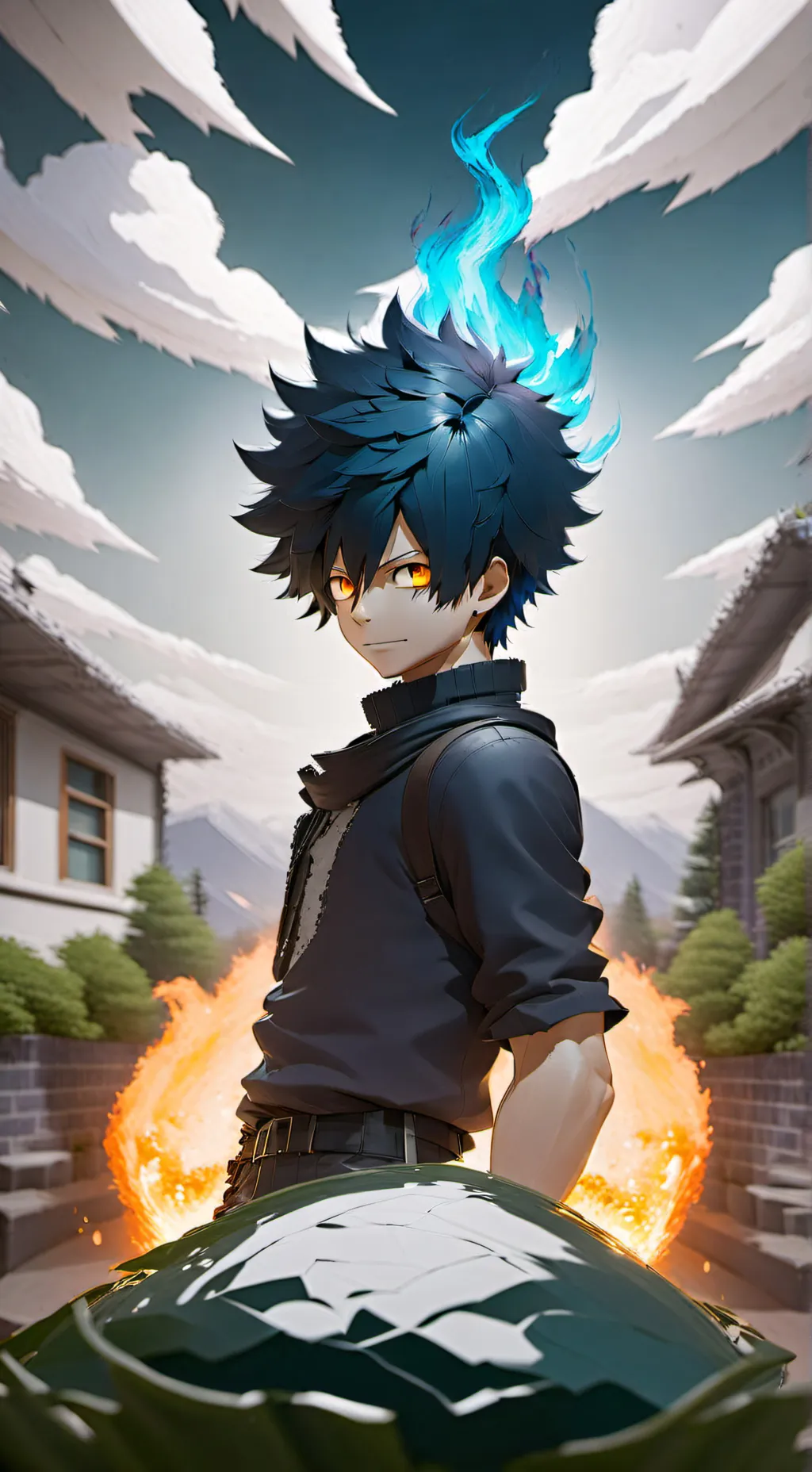 ai character: Dabi background