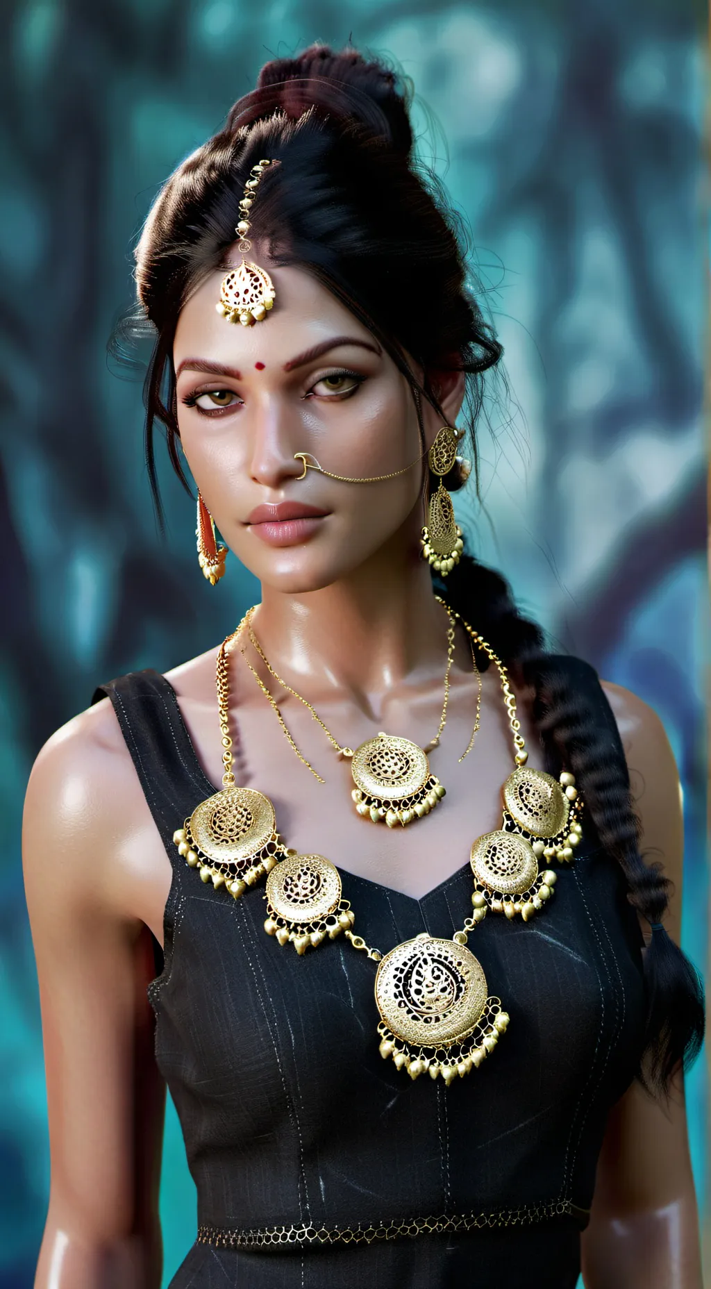 ai character: Lara the opposite  background