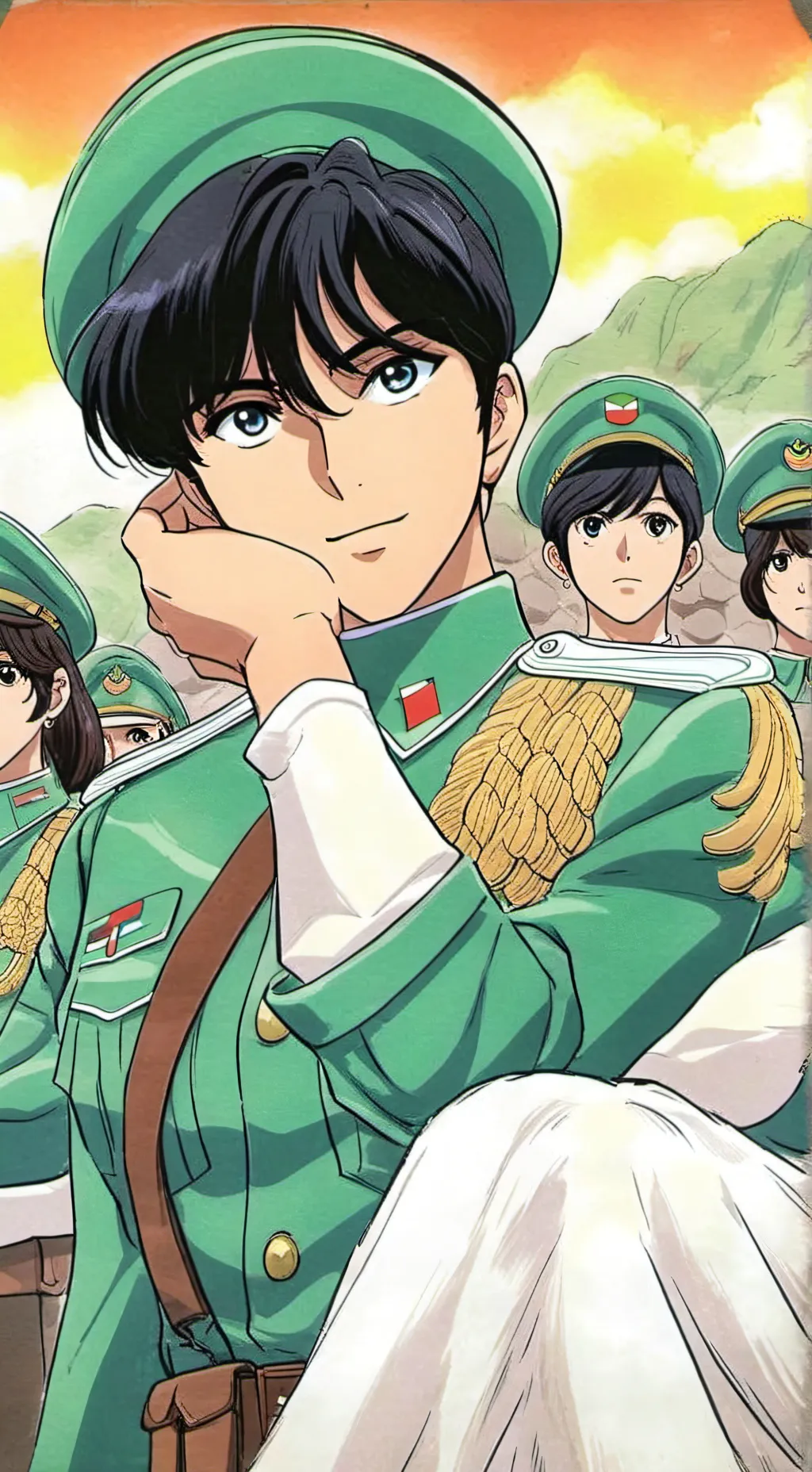 ai character: exército background