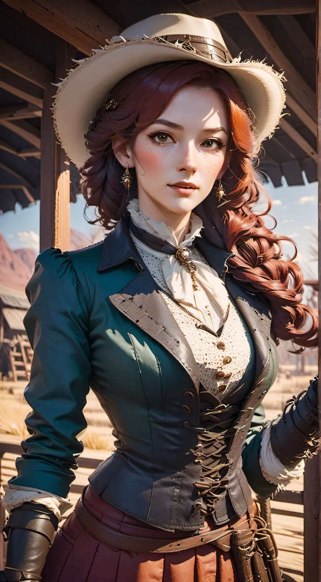 ai character: Jayne Ann Emery  background