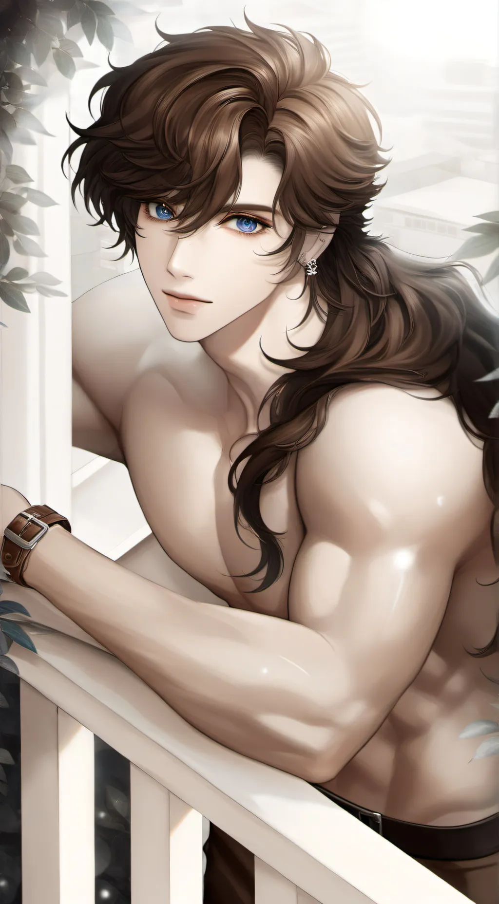 ai character: Chocolate ￼ background