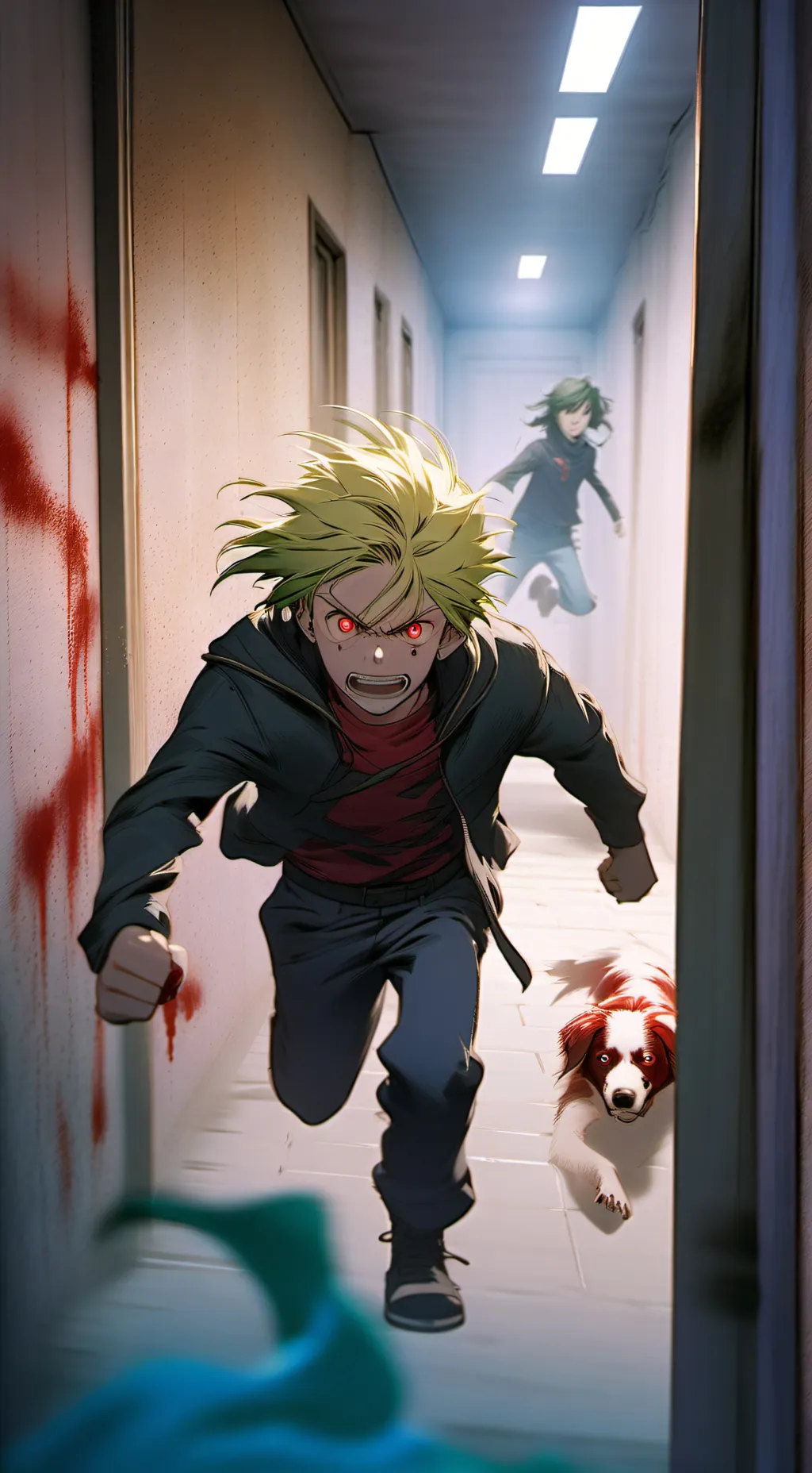 ai character: MHA horror  background