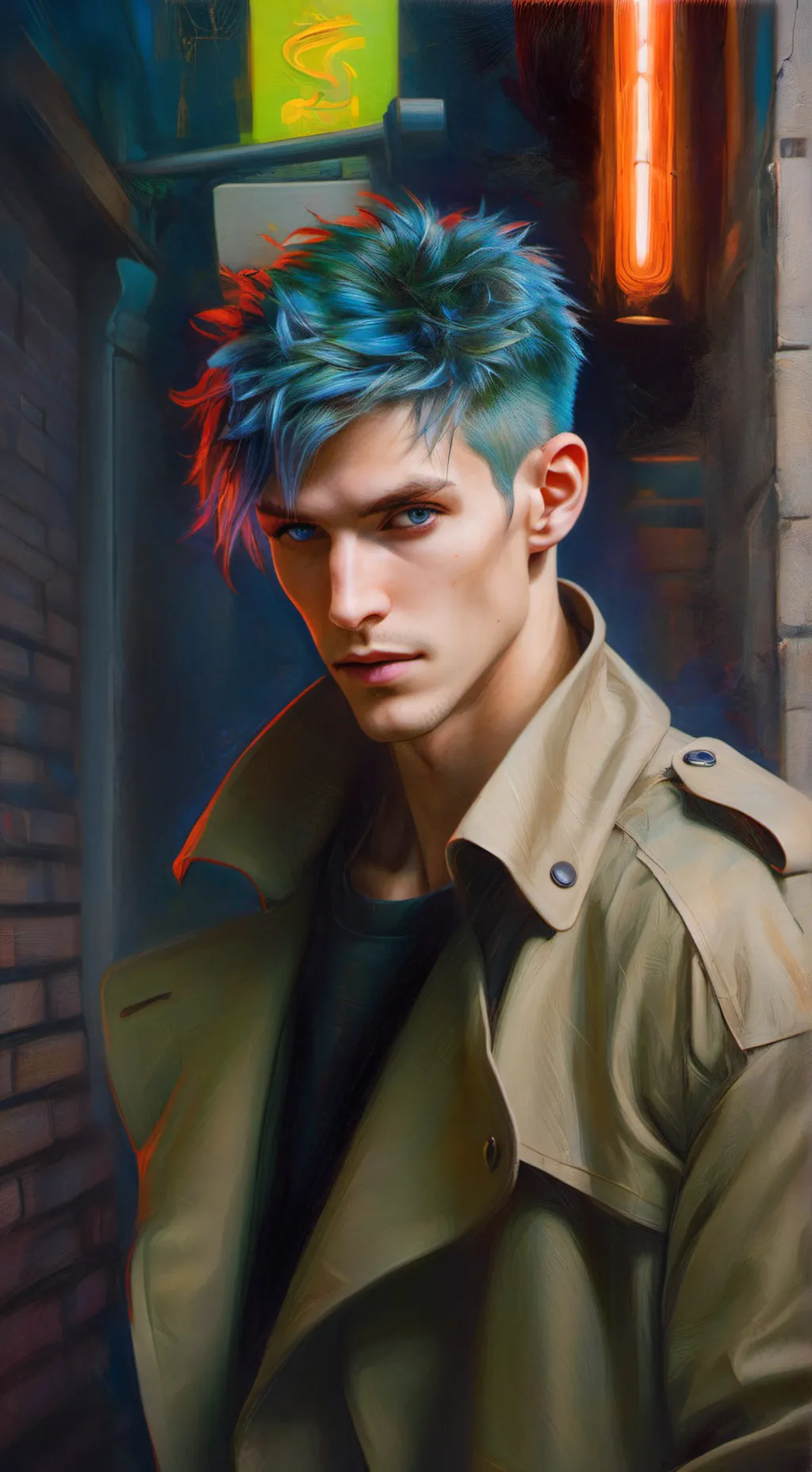 ai character: mark background