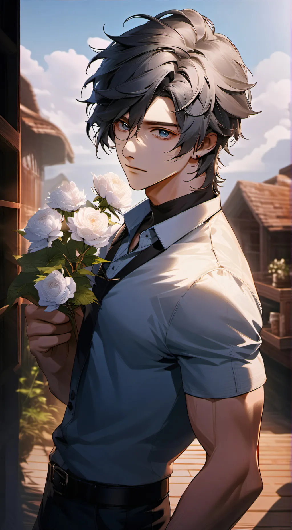 ai character: Alex~✨😘 background