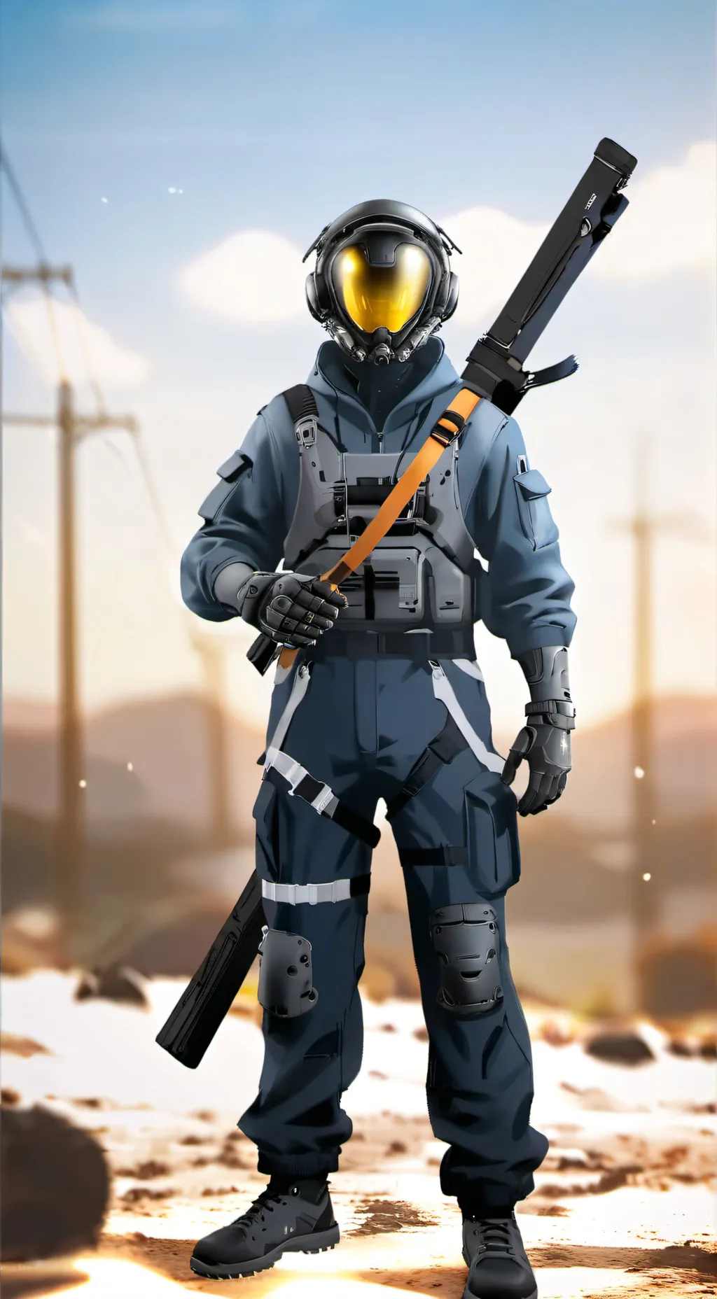 ai character: El guardia secreto background