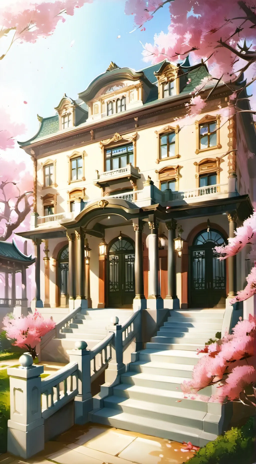 ai character: fighter mansion ml background