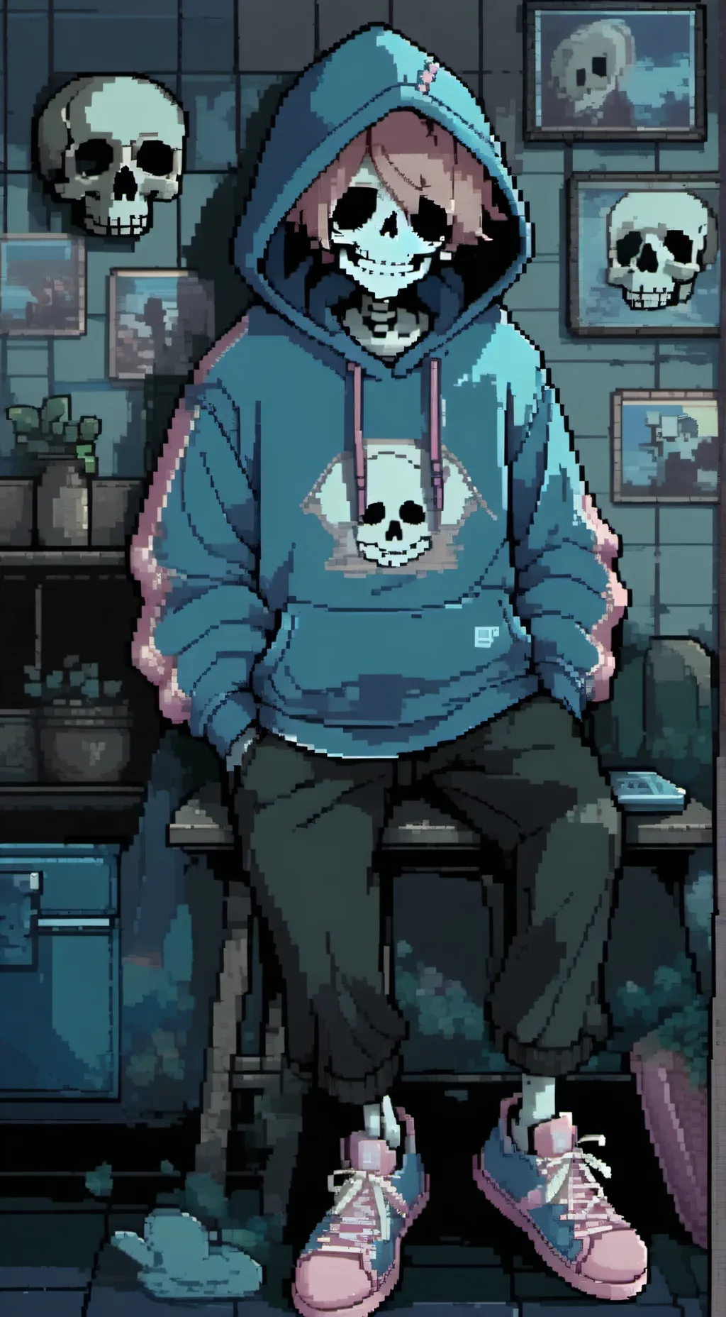 ai character: Undertale True P! background