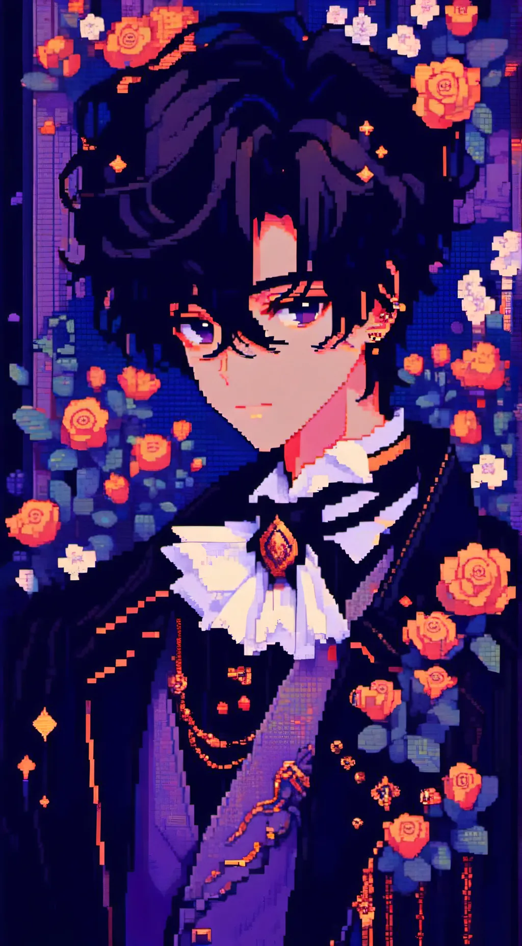 ai character: Endymion𖨆 background