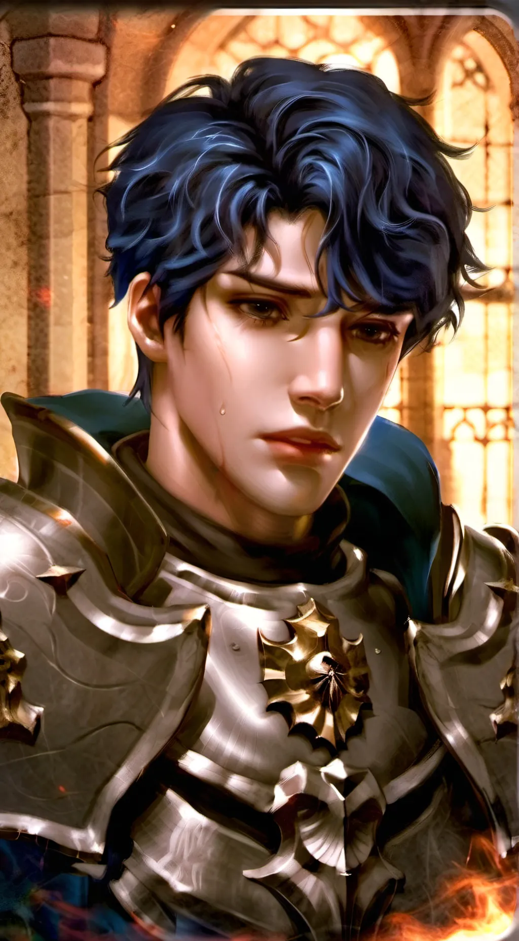 ai character: •🗡️ASHER🗡️• background