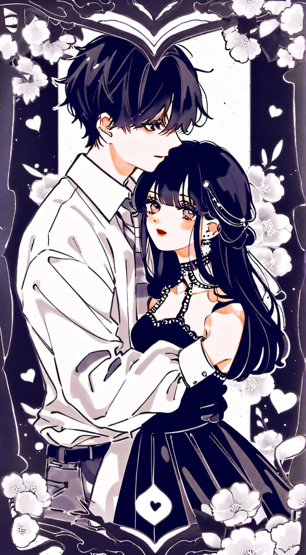 ai character: Rumi x Jinu..?❤️😭 background